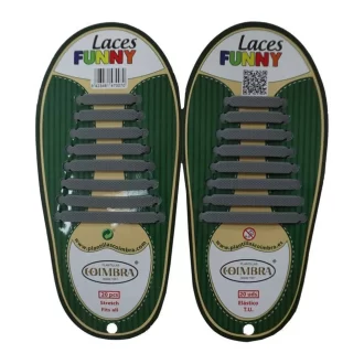 Coimbra Funny Laces κορδόνια σιλικόνης γκρί (20τμχ)