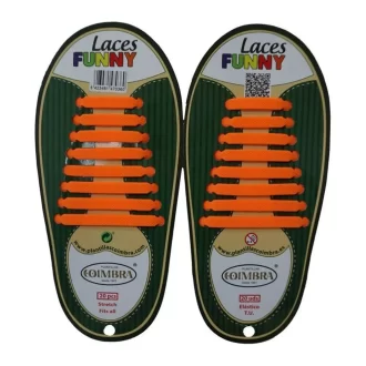 Coimbra Funny Laces κορδόνια σιλικόνης πορτοκαλί (20τμχ)