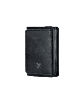 Δερμάτινο πορτοφόλι καρτοθήκη Bull Captain KB464 μαύρη